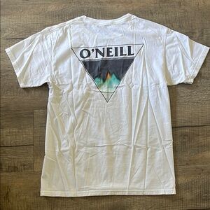 NWOT O'Neill White Triangle Graphic Tee